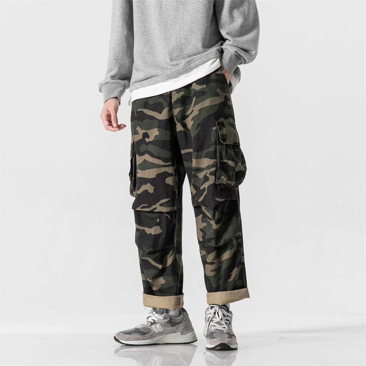 Autumn New Functional Pocket Camouflage Cargo Pants