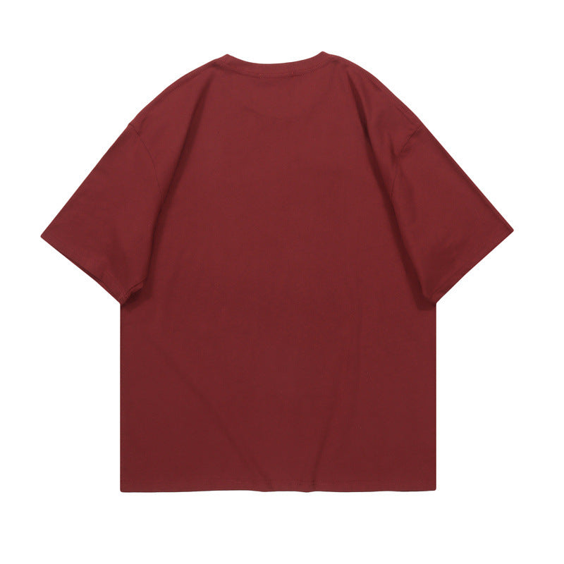 Easy-to-match cartoon print T-shirt