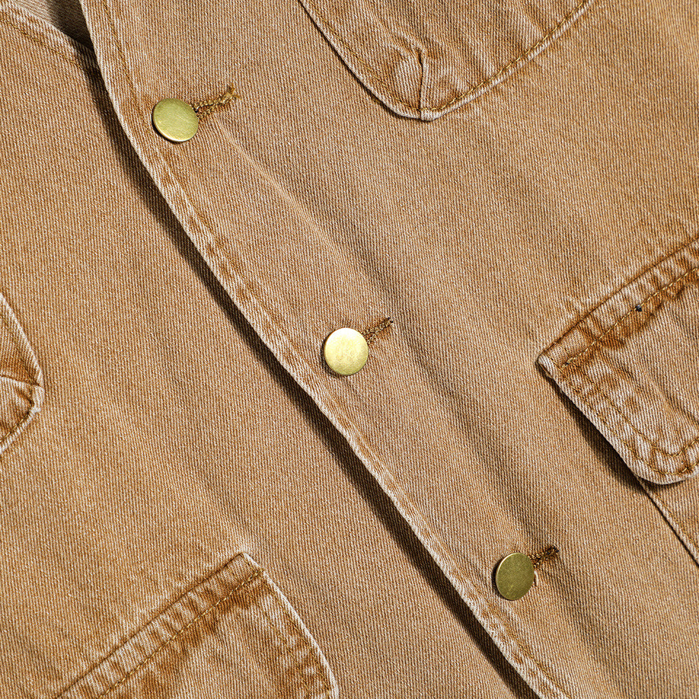 Classic multi-pocket denim work vest