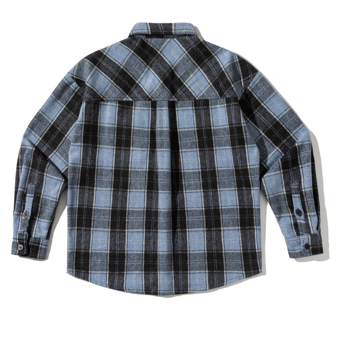 Classic brushed check pattern long sleeve shirt