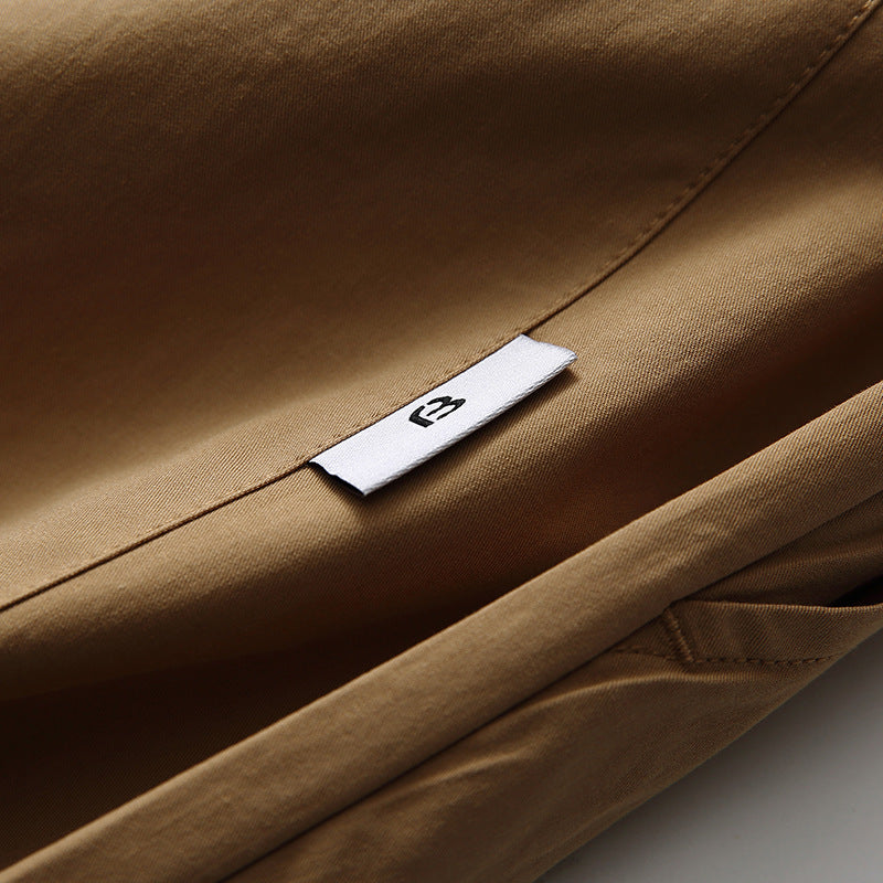 Outdoor Functional Pocket Plain Casual Shorts