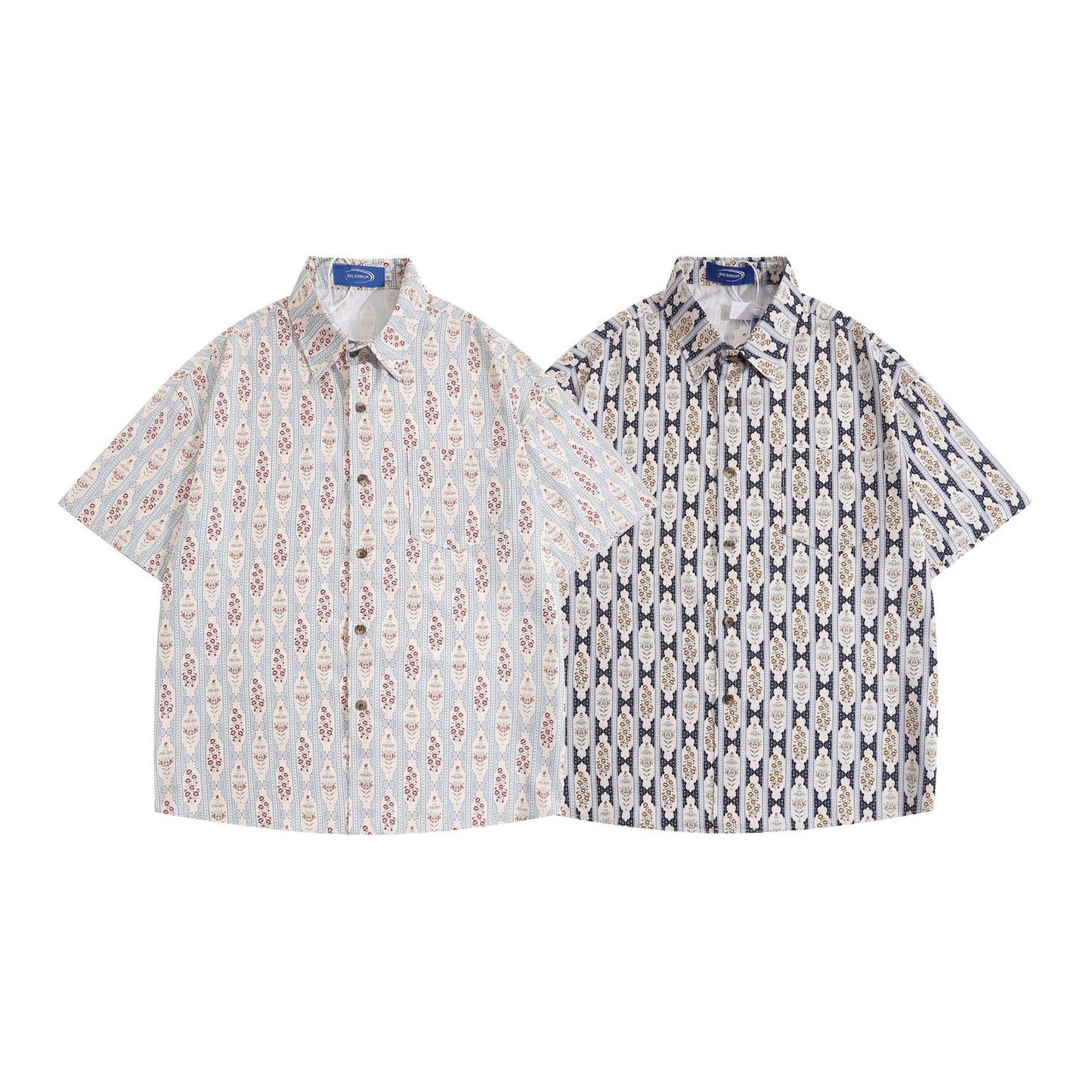 Classic floral print aloha shirt
