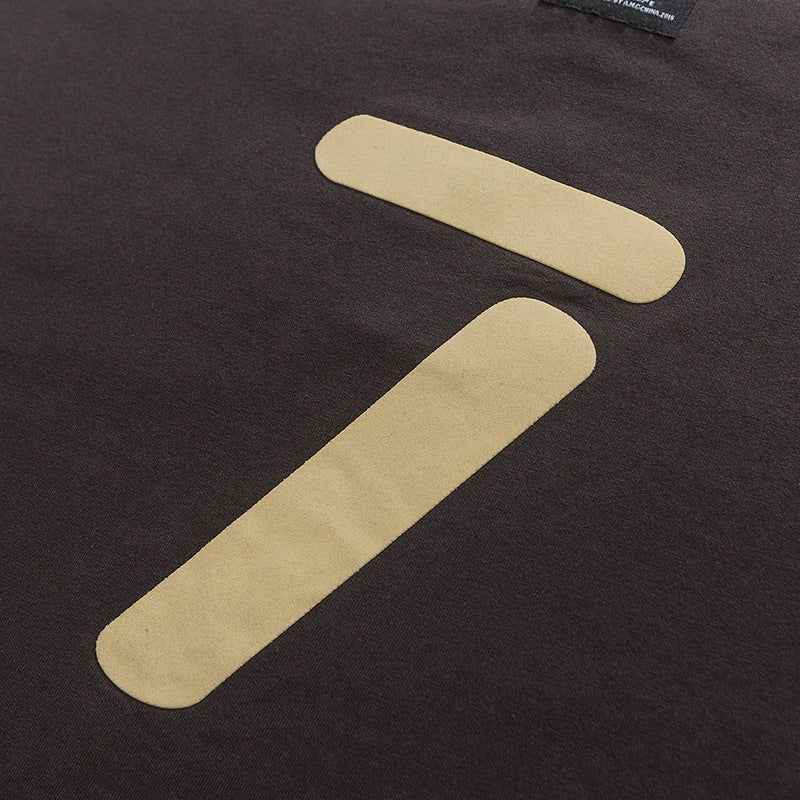 Plain retro American casual short-sleeved T-shirt