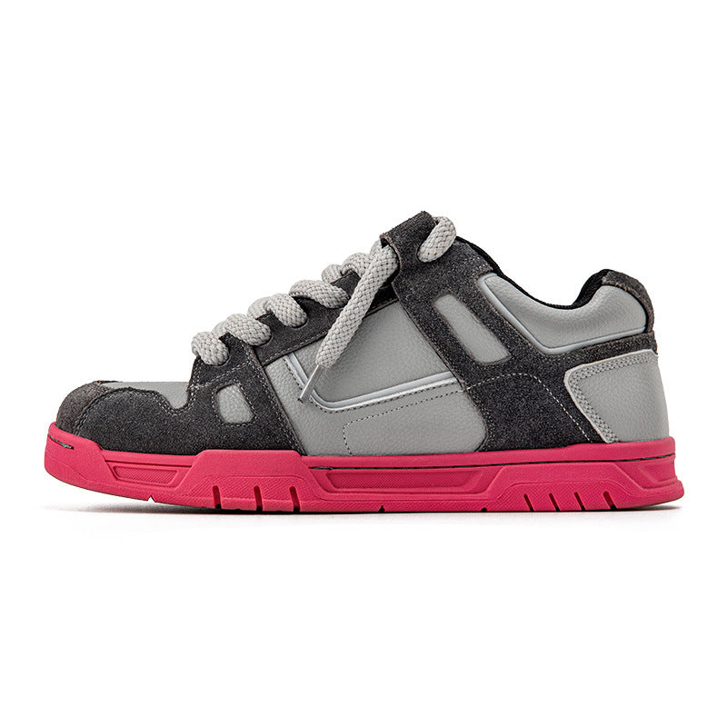 Unique casual color matching thick sole sneakers
