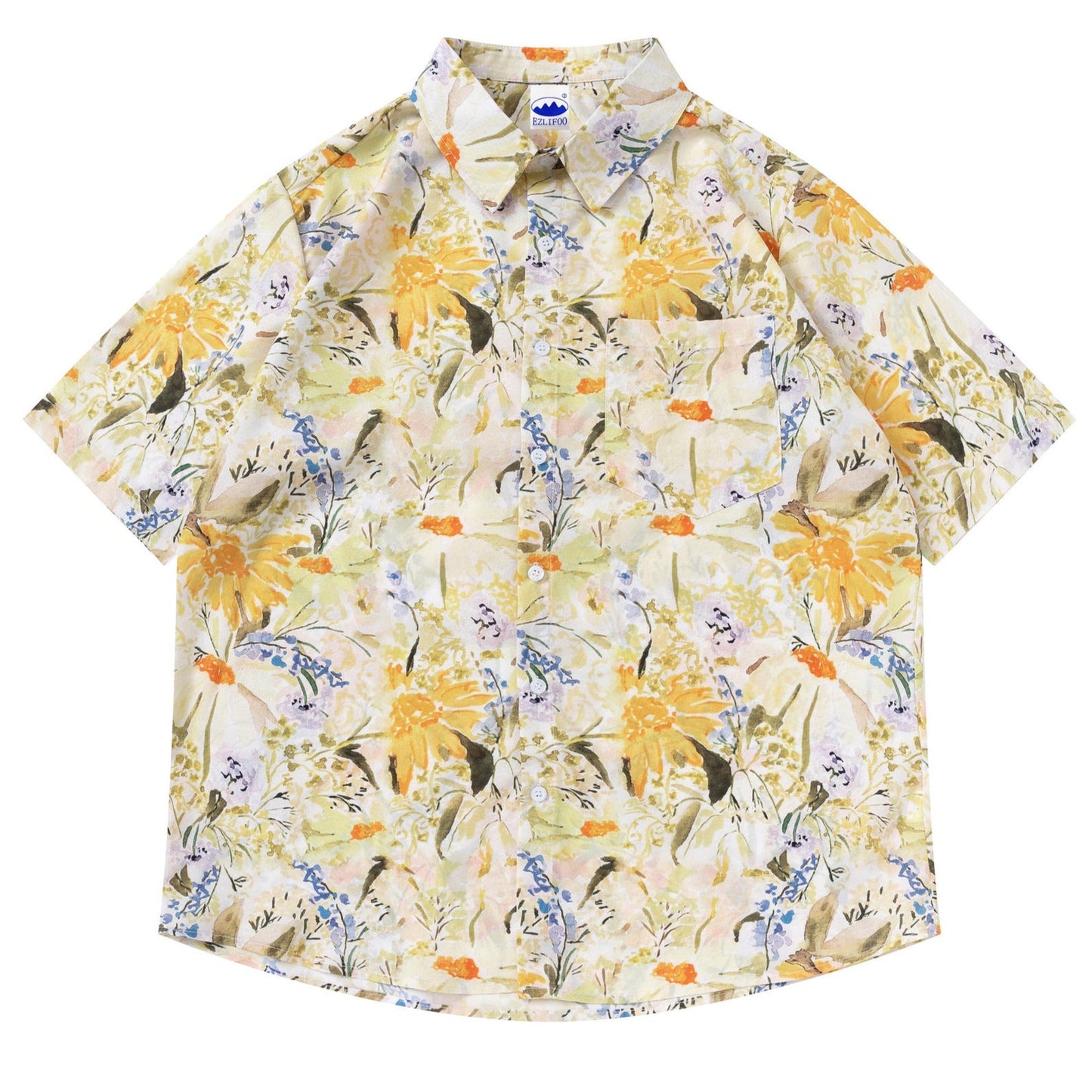 Hawaiian Vacation Painting Print Shirt