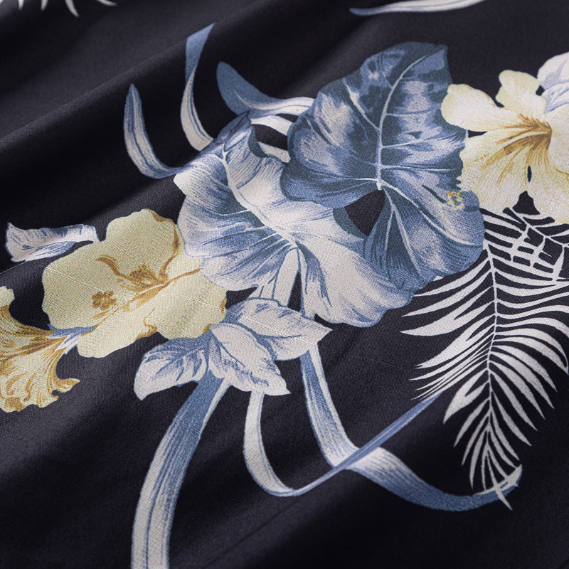 Retro all-over print aloha shirt perfect for summer