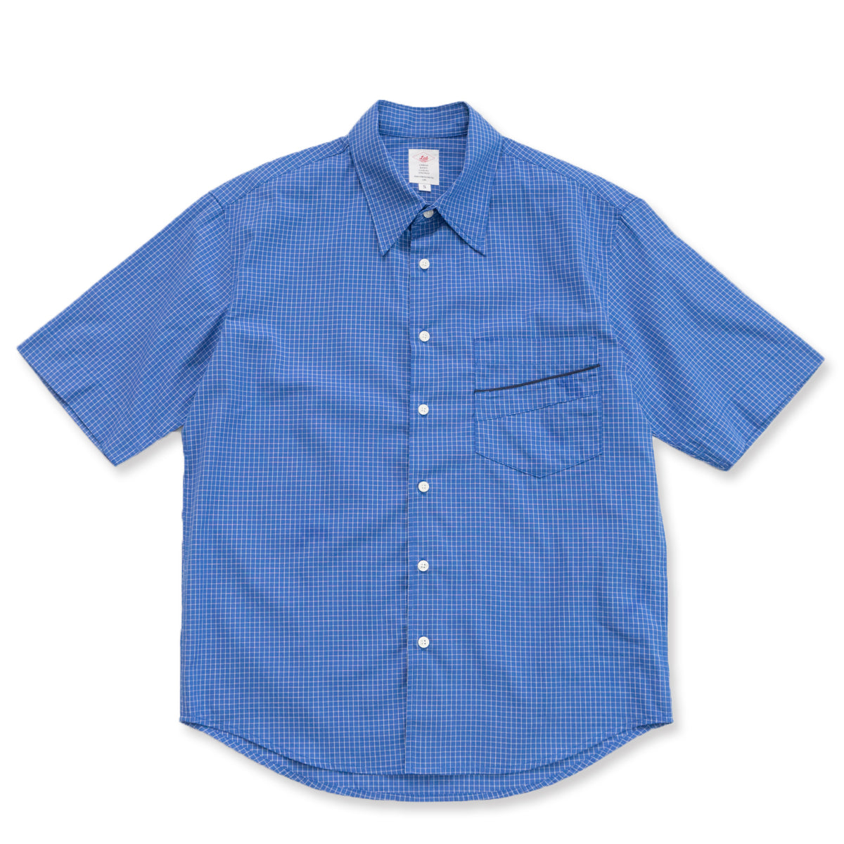 Cityboy classic blue plaid short-sleeved shirt