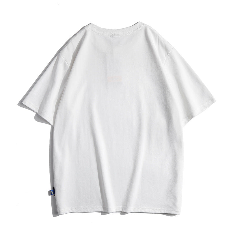 Choose from five colors, 270g high-quality simple short-sleeved T-shirt