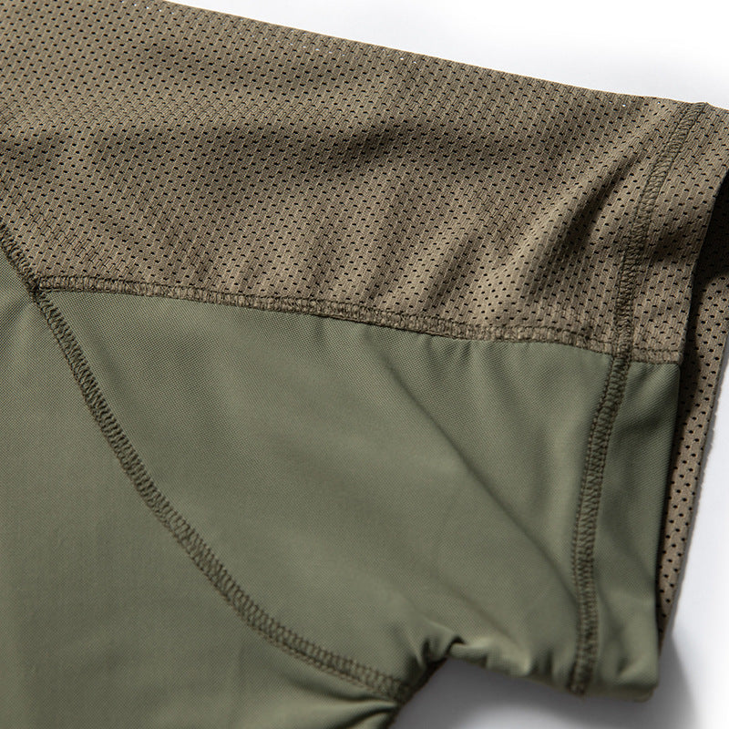 Outdoor Mesh Patchwork Functional T-Shirt