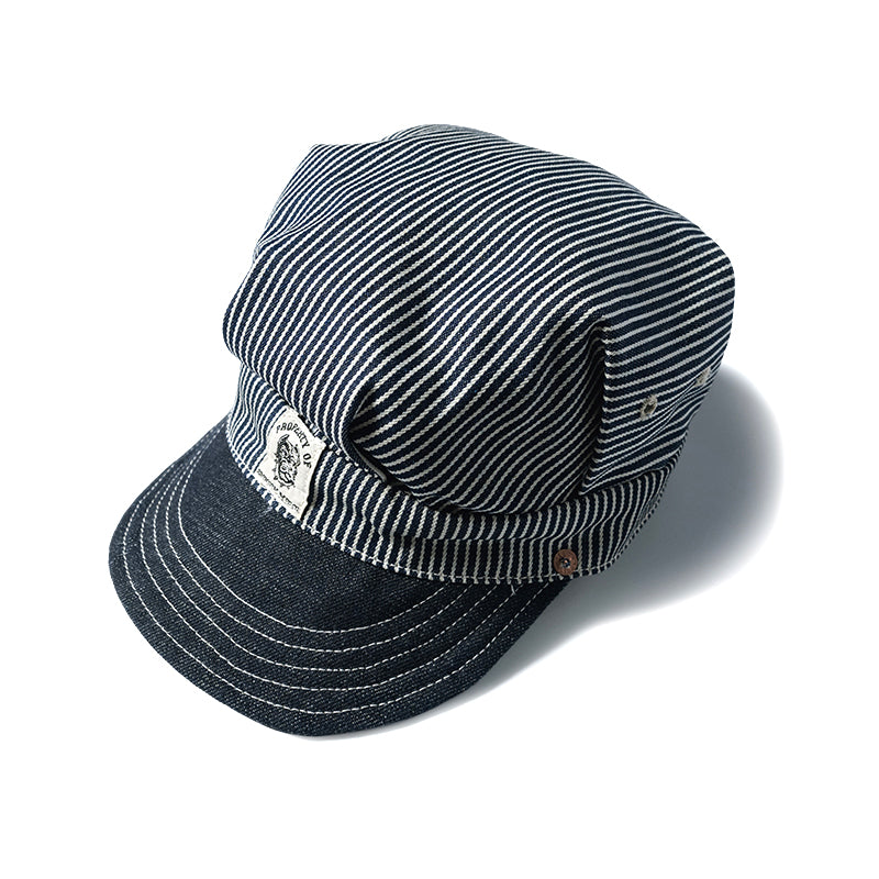 Adjustable Retro Striped Canvas Octagonal Hat