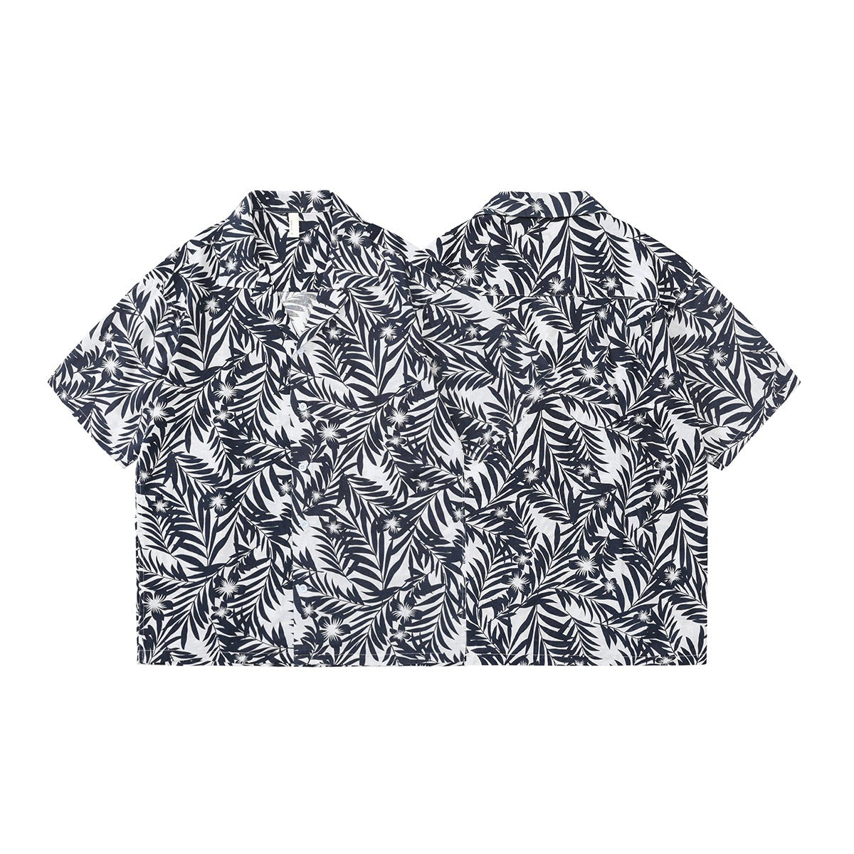 Breathable cotton linen aloha shirt