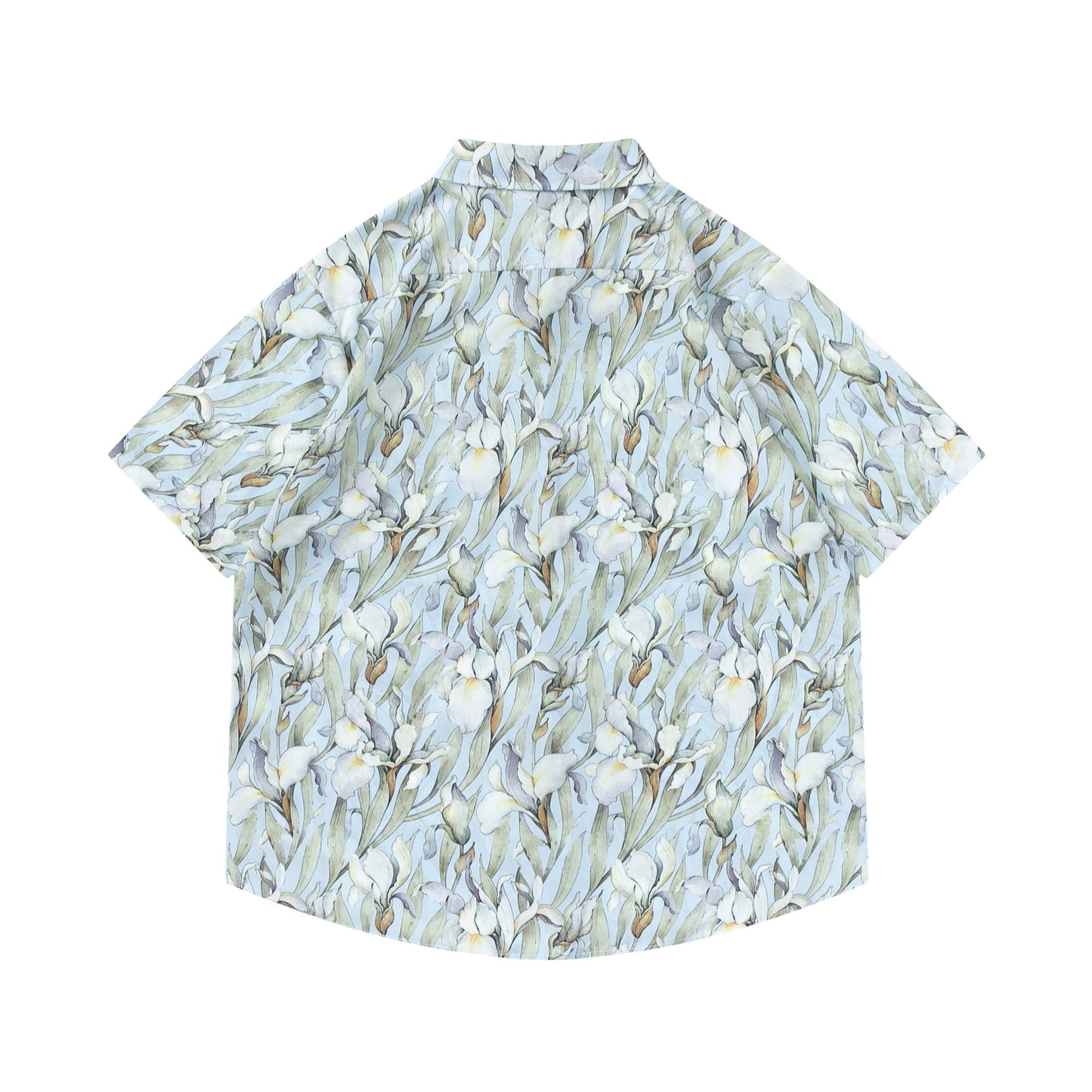 Vintage floral print aloha short-sleeved shirt