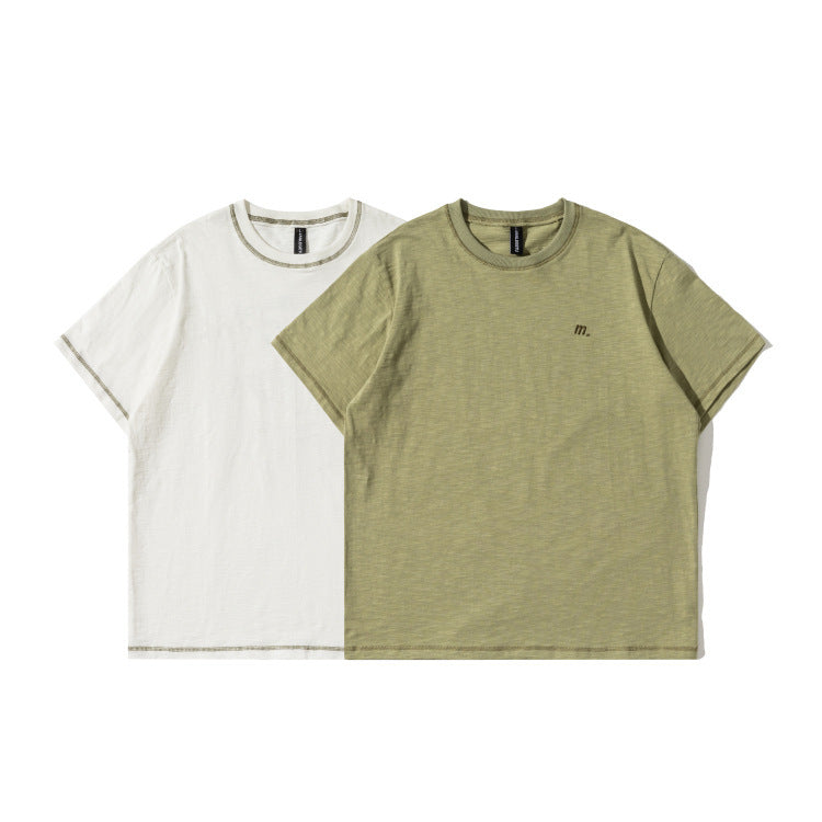 American casual print short sleeve T-shirt