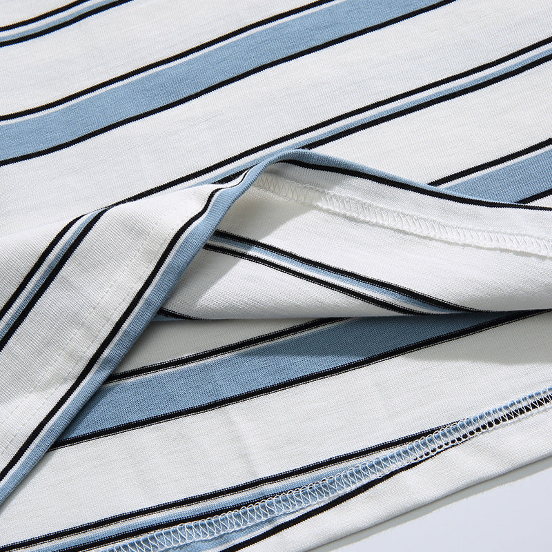Classic striped long-sleeved t-shirt
