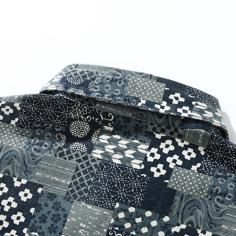 Old cloth pattern work shirt