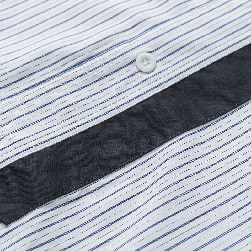 Classic striped long-sleeved shirt