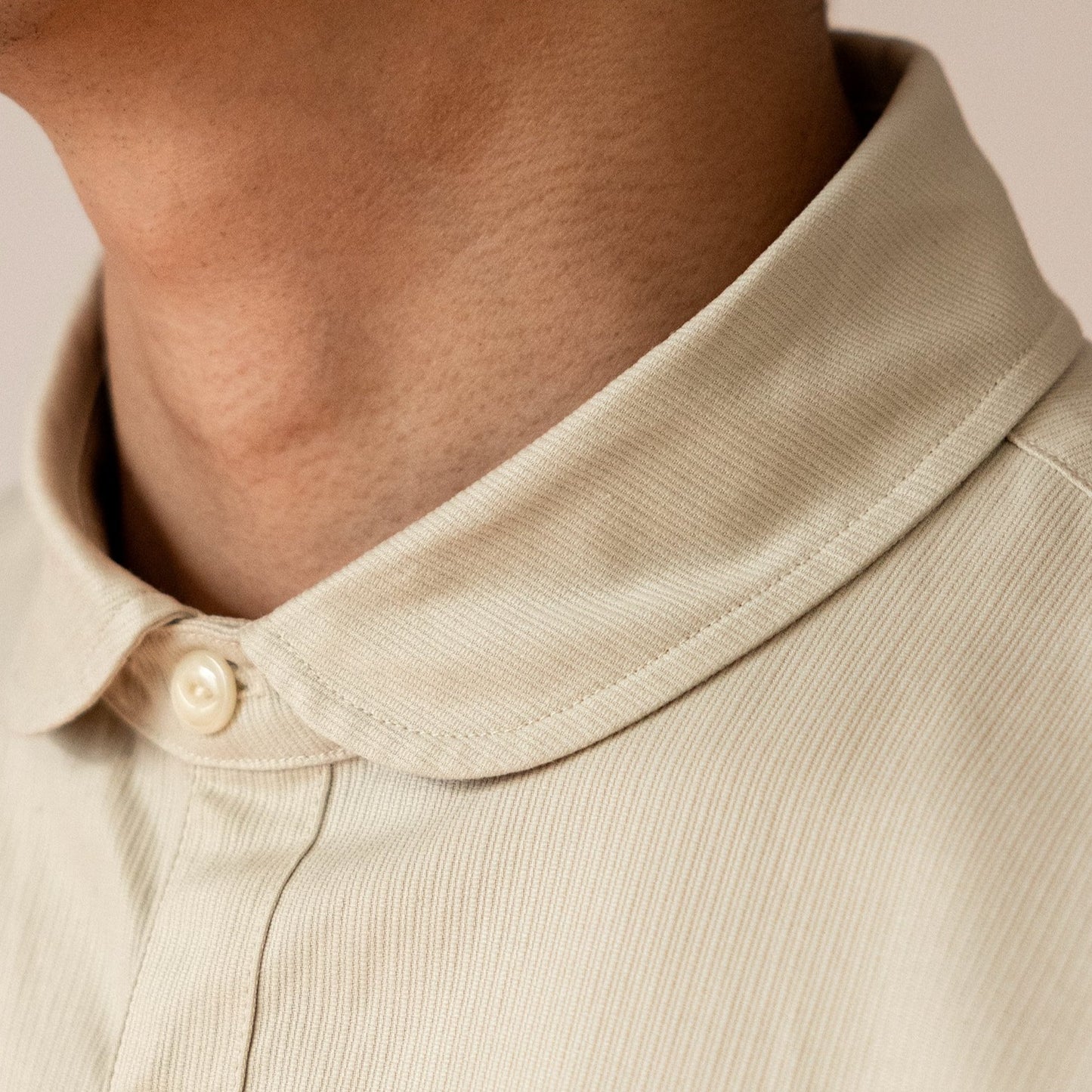 Retro British style plain short sleeve shirt