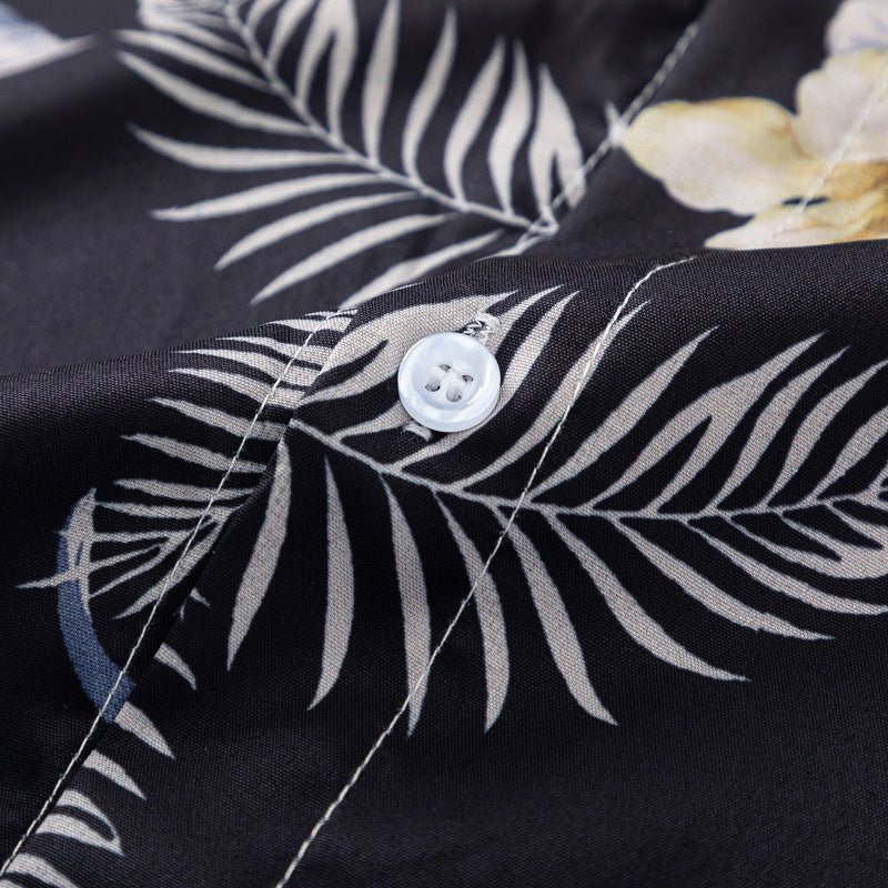Retro all-over print aloha shirt perfect for summer