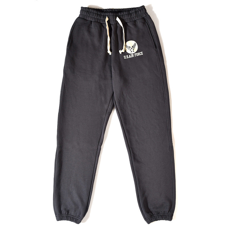 Air Force Print Adjustable American Casual Pants