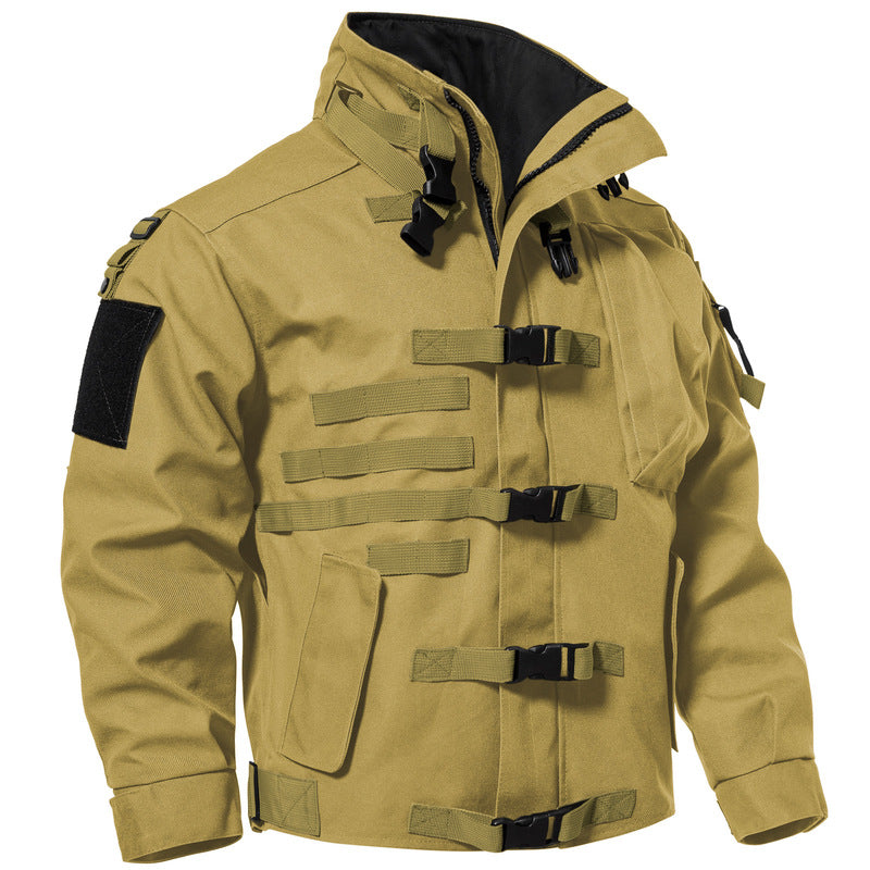 Waterproof and windproof tactical outdoor jacket