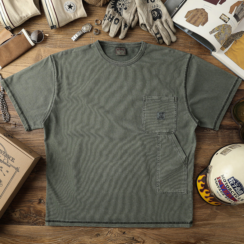 B01 Overdye Washed Cotton Tee Available in 4 colors