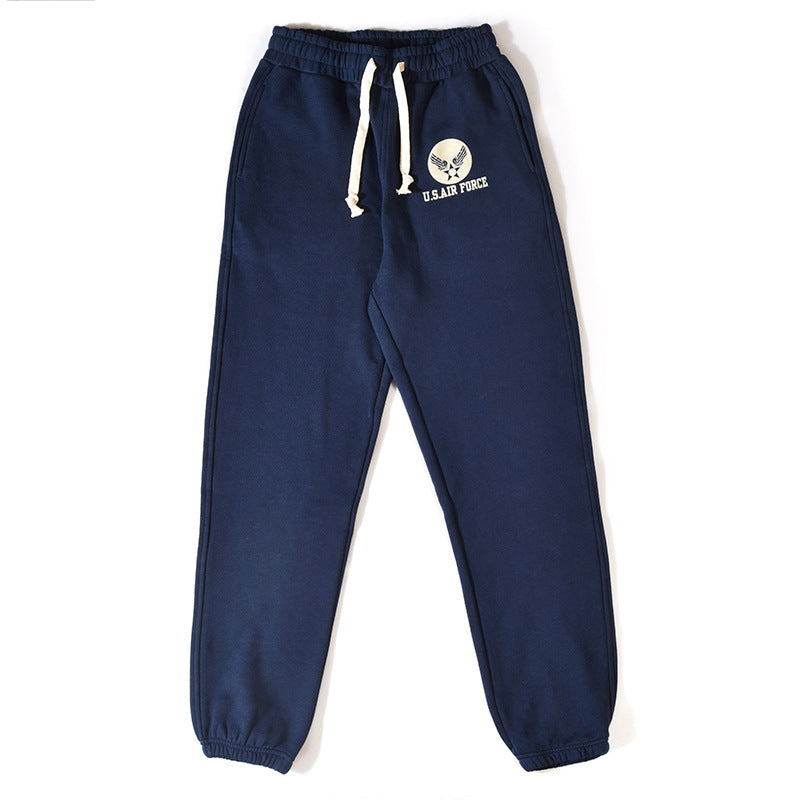 Air Force Print Adjustable American Casual Pants
