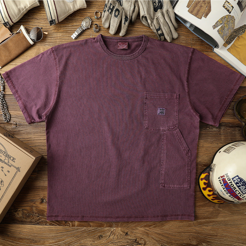 B01 Overdye Washed Cotton Tee Available in 4 colors