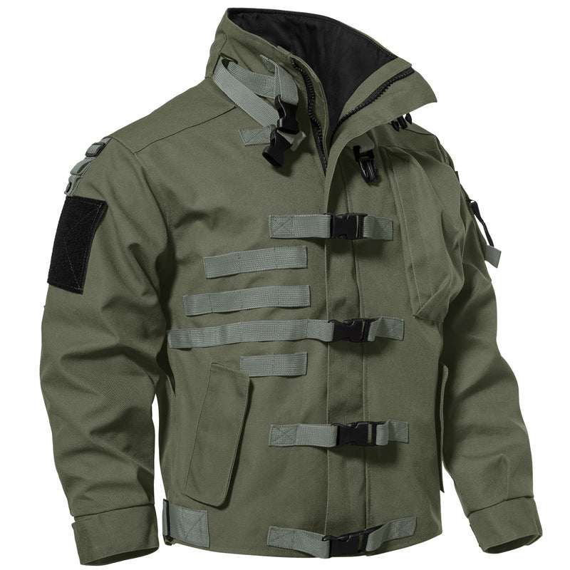 Waterproof and windproof tactical outdoor jacket