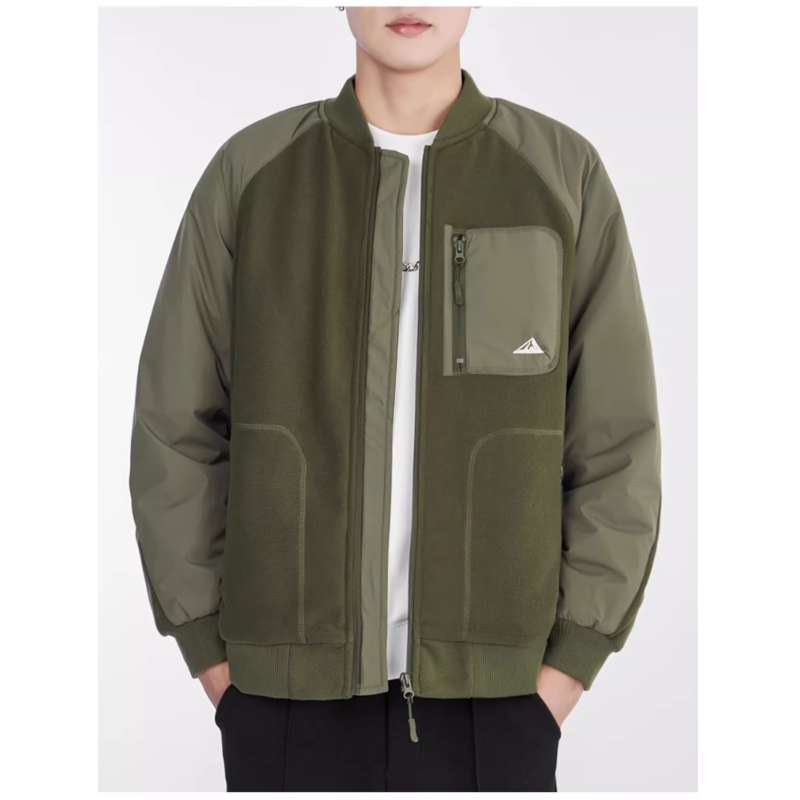 Padded fleece flight jacket