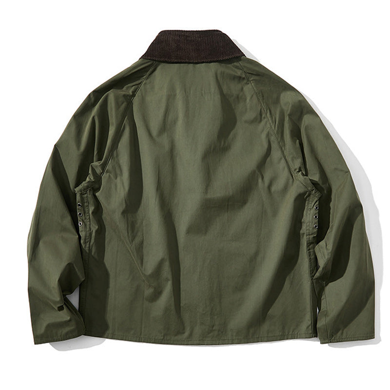Corduroy neck casual jacket