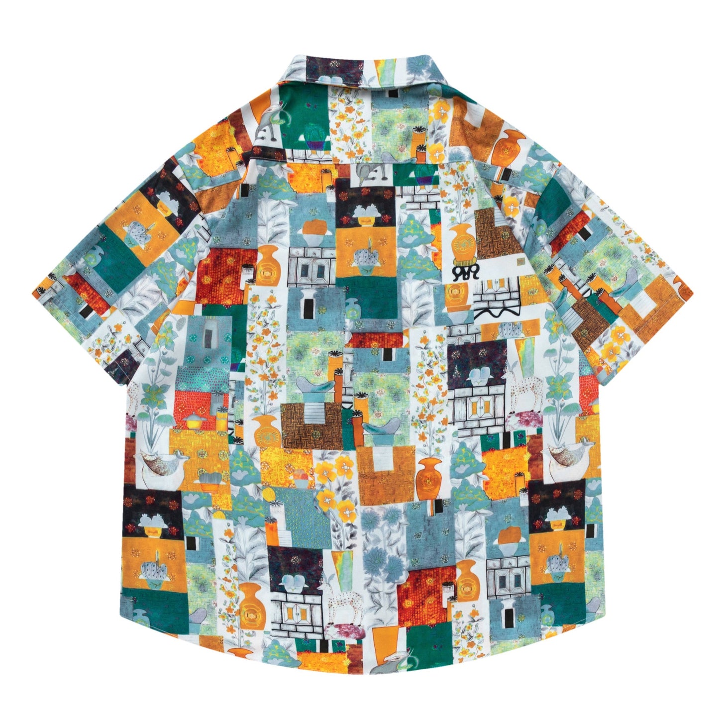 Cute printed short sleeve all-over shirt