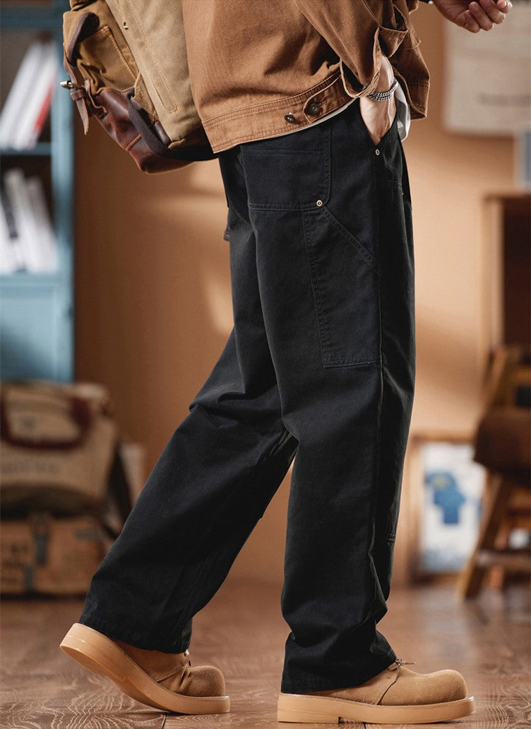 リベット飾りゆったり感カーゴパンツ