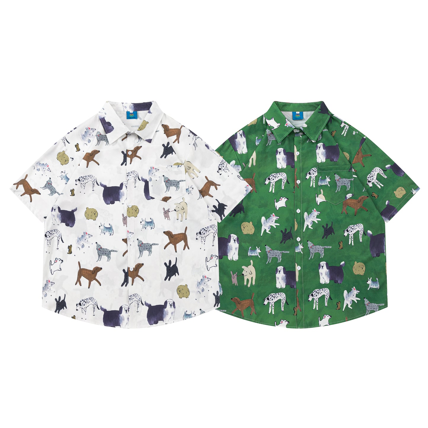 "Cute Animal" All-Over Print Short Sleeve Shirt