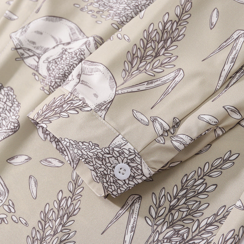 New Autumn Collection "Harvest" Long Sleeve Print Shirt