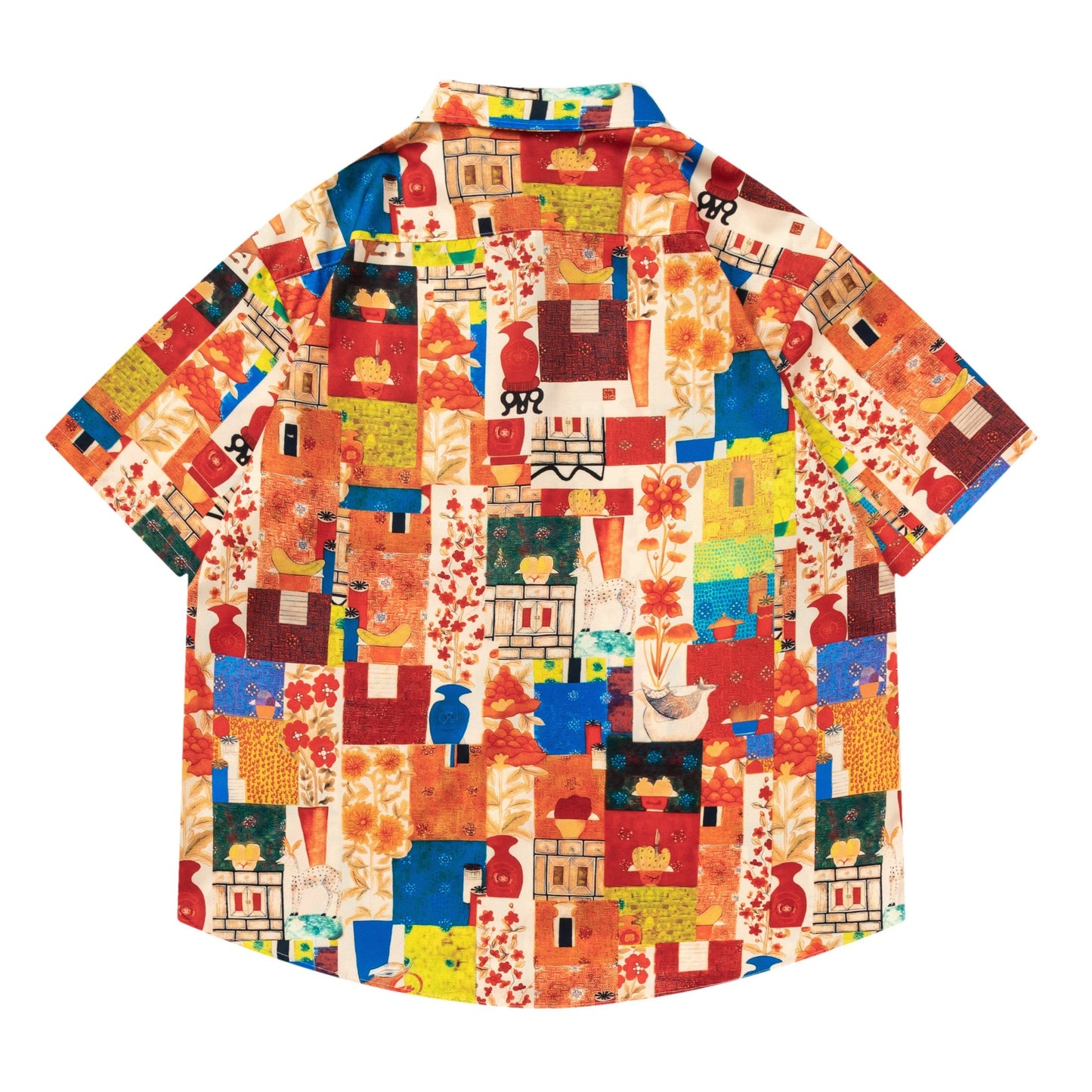 Cute printed short sleeve all-over shirt