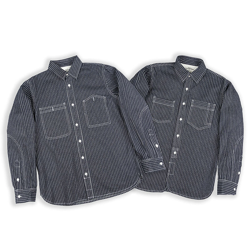11.5oz striped western shirt
