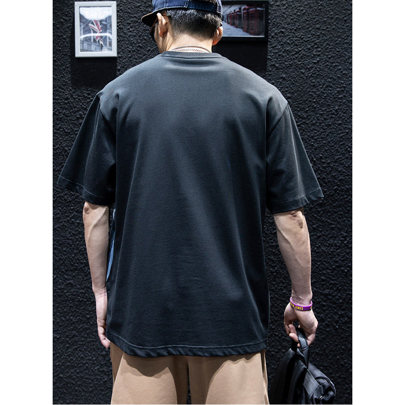 Number print loose fitting T-shirt