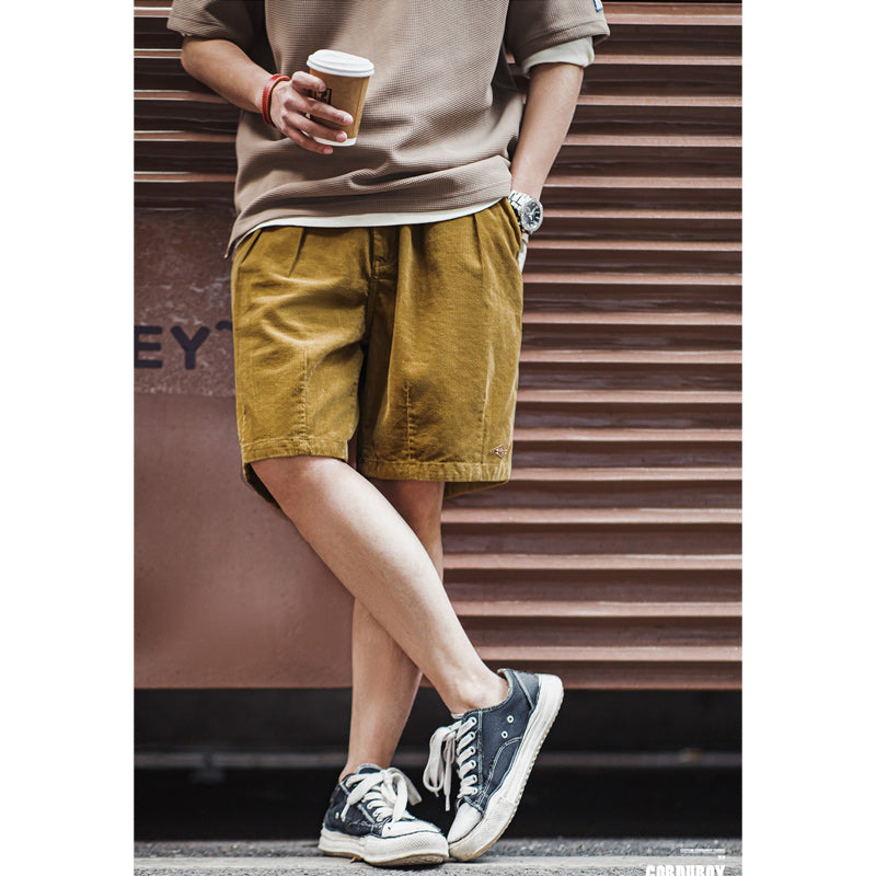 corduroy sweat shorts