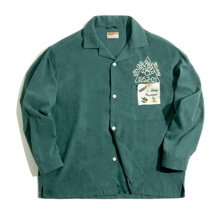 bowling cuban collar shirt