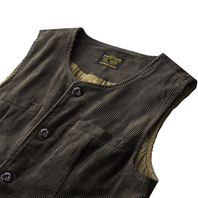 vintage corduroy work vest