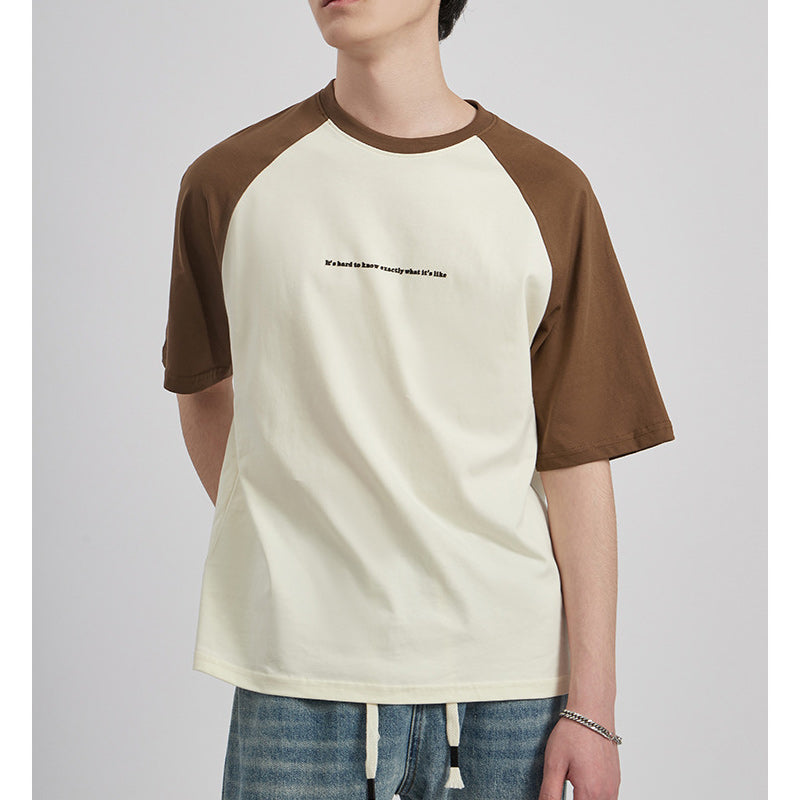 Simple color scheme casual T-shirt