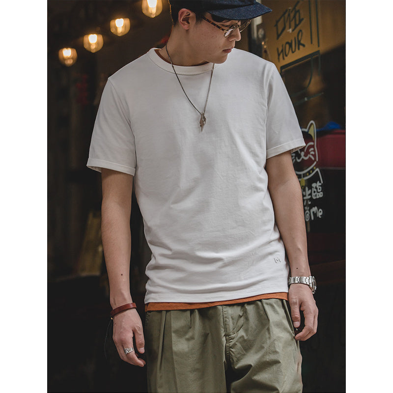 Heavyweight 100% cotton plain T-shirt