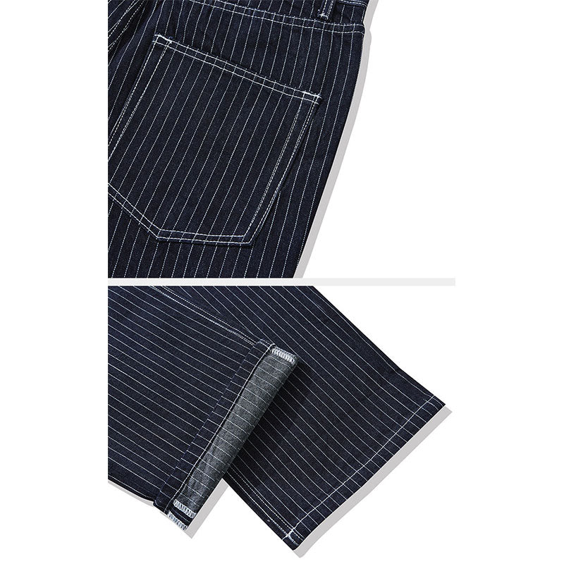 Two-way wide denim pants