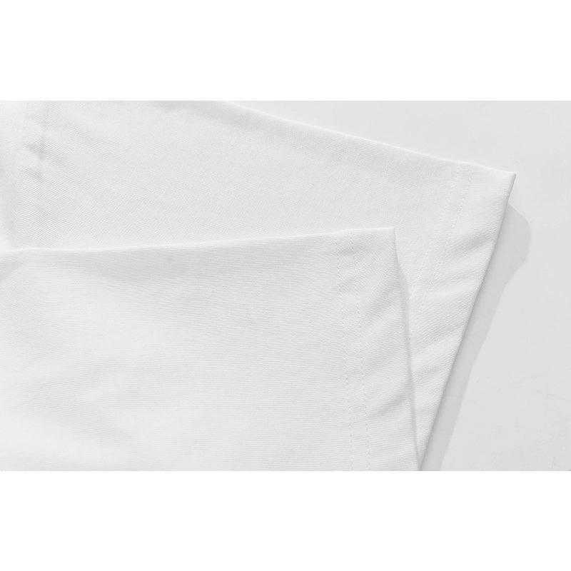 Pure cotton round neck alphabet casual short sleeve T-shirt