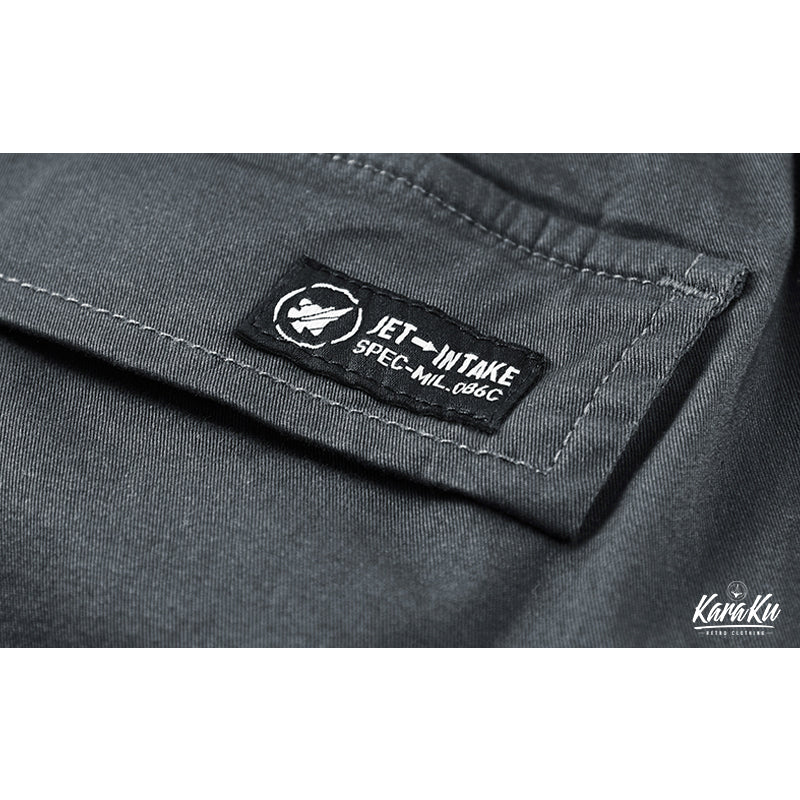 Reflective strap combination Functional cargo shorts