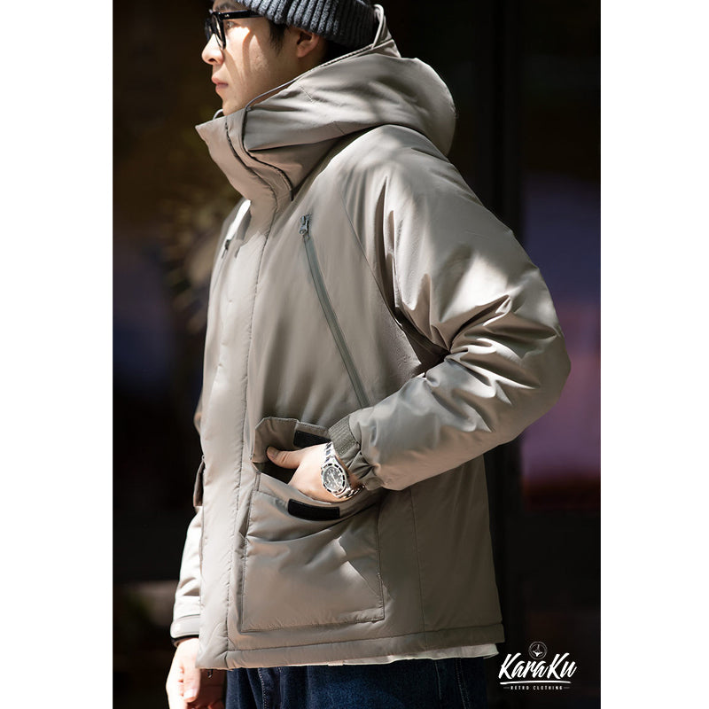 Gorpcore Style padded mountain parka