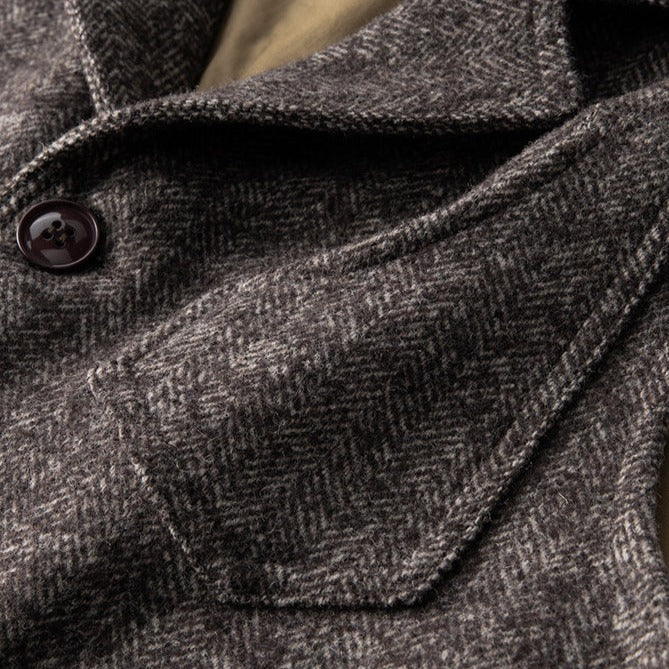 British wool blend vest