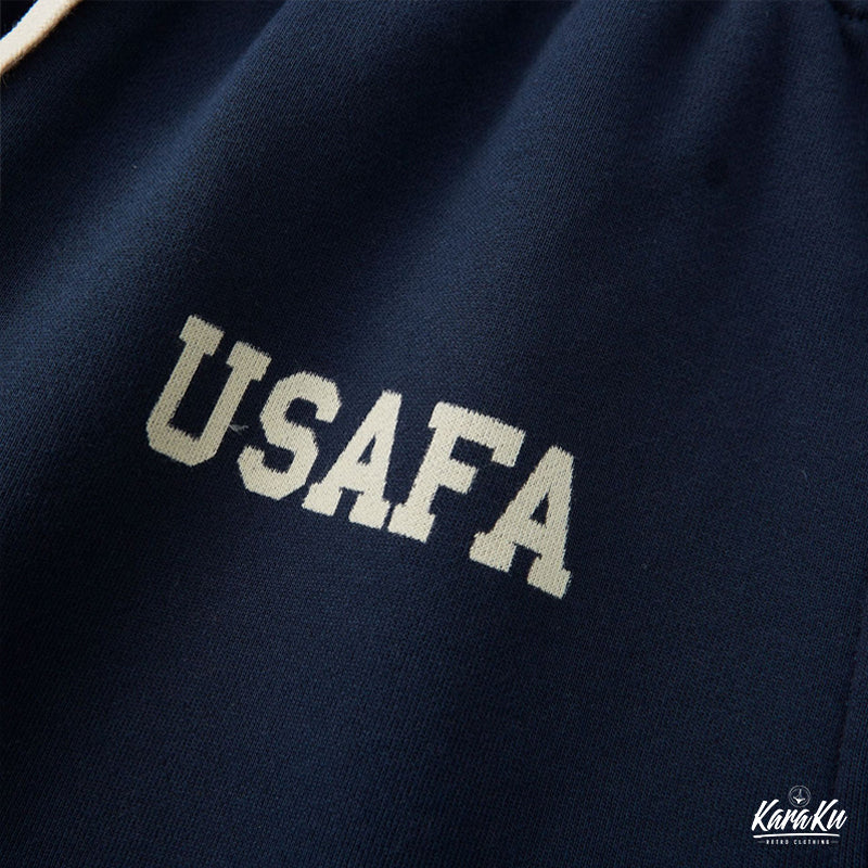 "USAFA" cotton sweat shorts