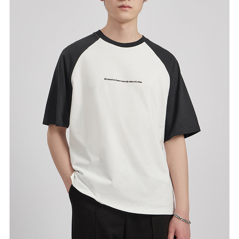 Simple color scheme casual T-shirt