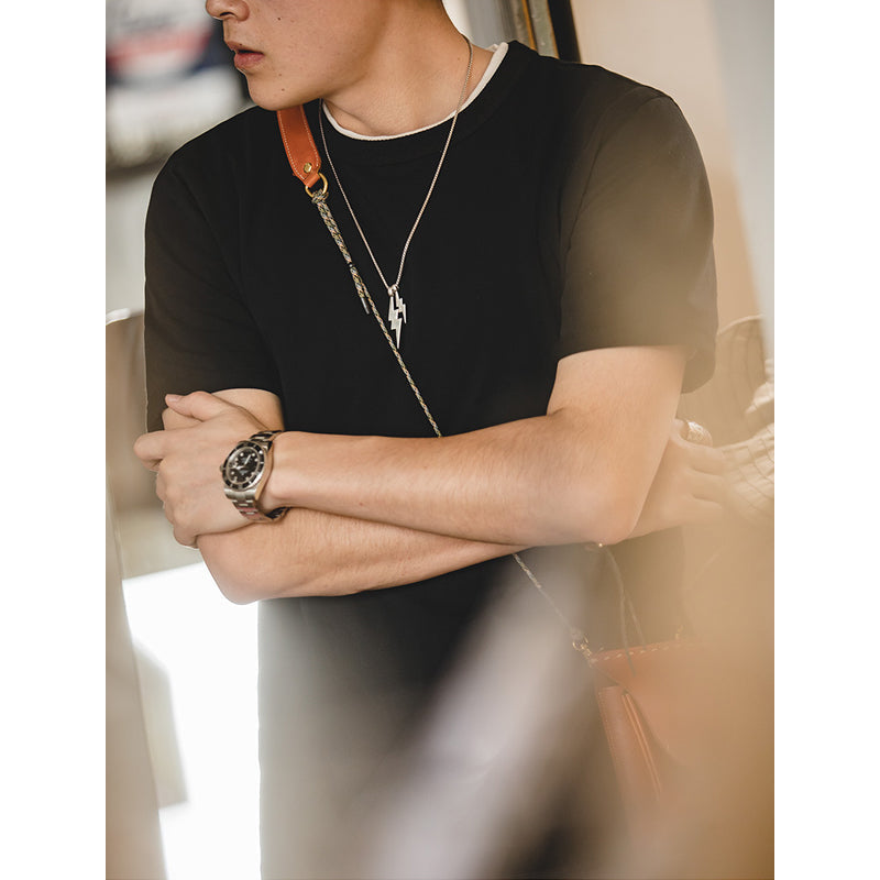Heavyweight 100% cotton plain T-shirt
